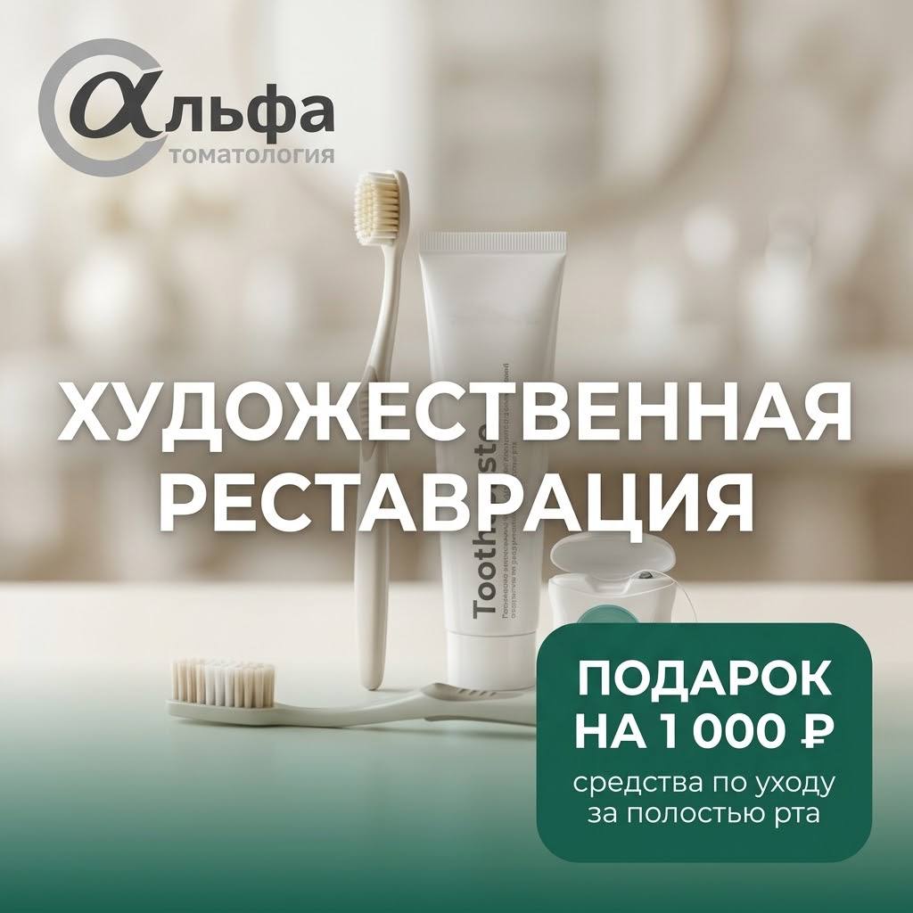 Художественная реставрация: подарок на 1 000 ₽